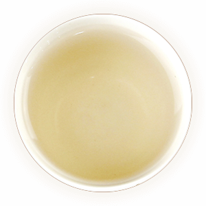 A reference photograph of Baihao Yinzhen tea liquor
