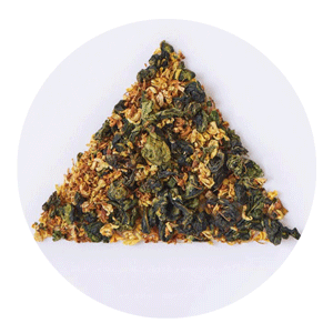 Original additional dry-leaf illustration of Osmanthus Oolong