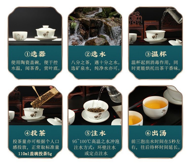 Original Chinese-labelled Zhaoping Hong brewing illustration with English conditions